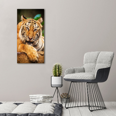 Foto obraz szkło akryl pionowy Tygrys bengalski