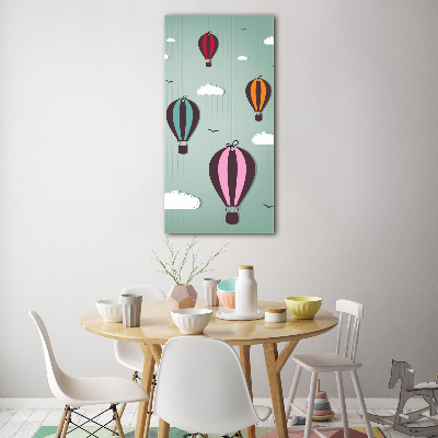 Obraz zdjęcie na ścianę akryl pionowy Latające balony