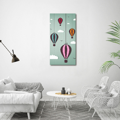Obraz zdjęcie na ścianę akryl pionowy Latające balony