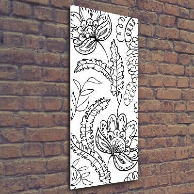 Foto obraz szkło akryl pionowy Tło Zentangle