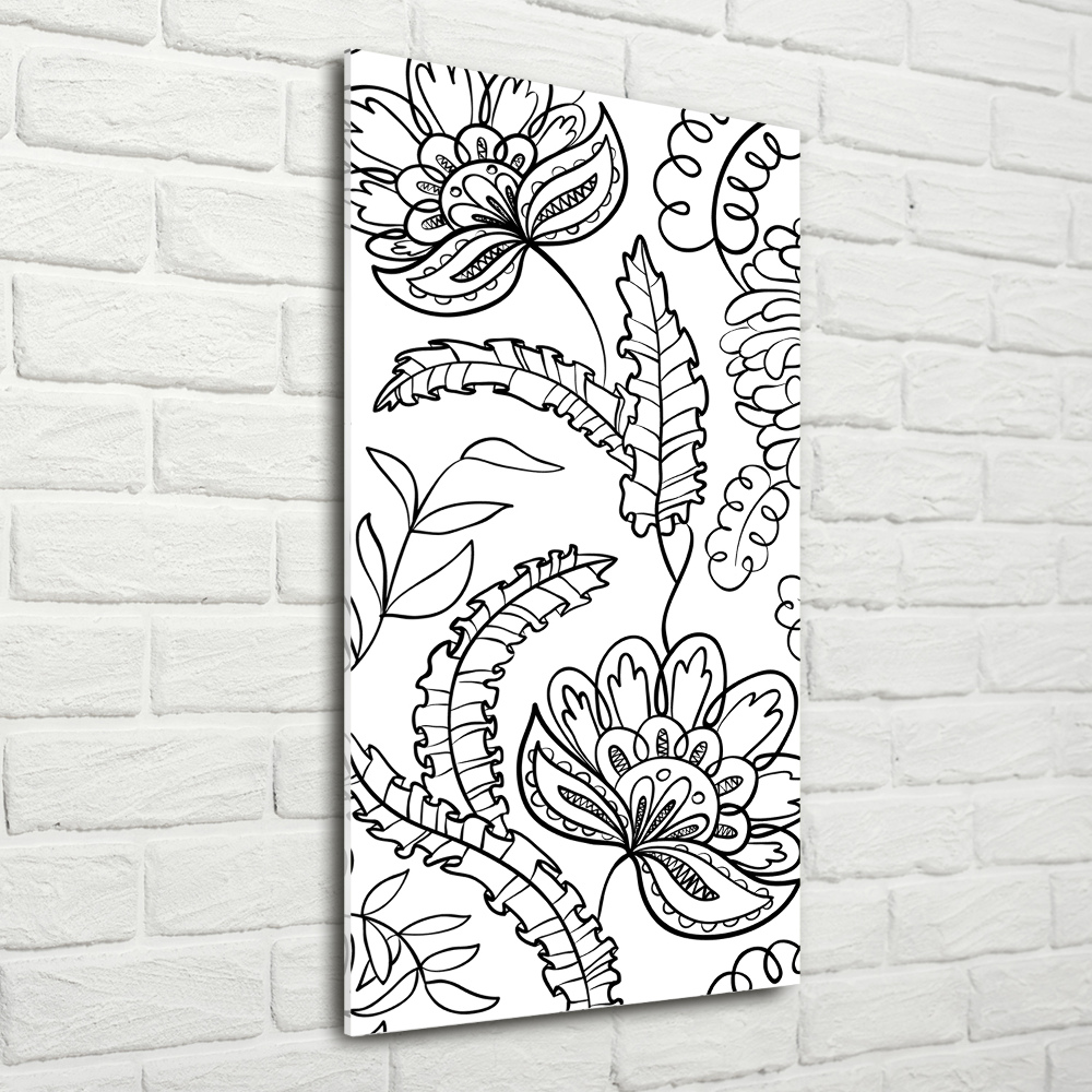 Foto obraz szkło akryl pionowy Tło Zentangle