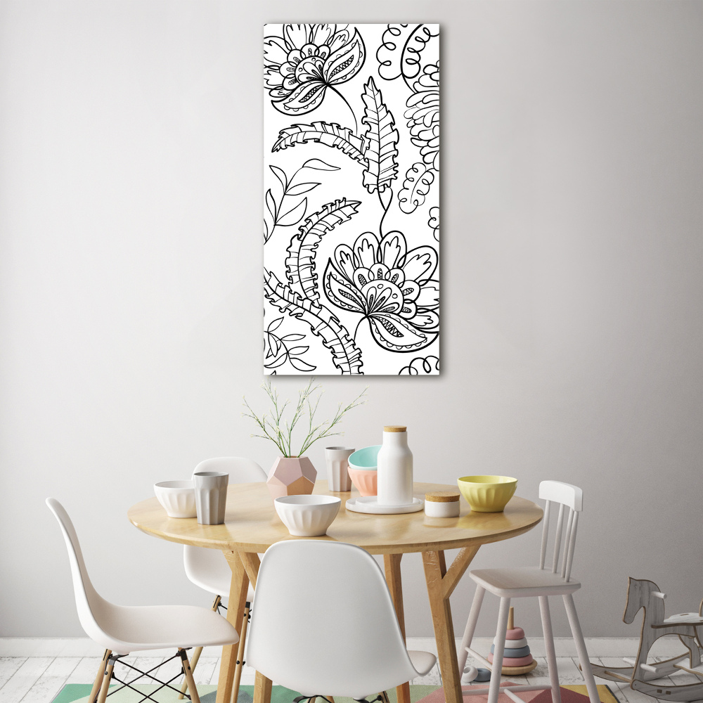Foto obraz szkło akryl pionowy Tło Zentangle
