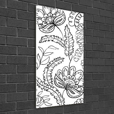 Foto obraz szkło akryl pionowy Tło Zentangle