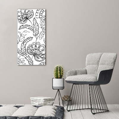 Foto obraz szkło akryl pionowy Tło Zentangle