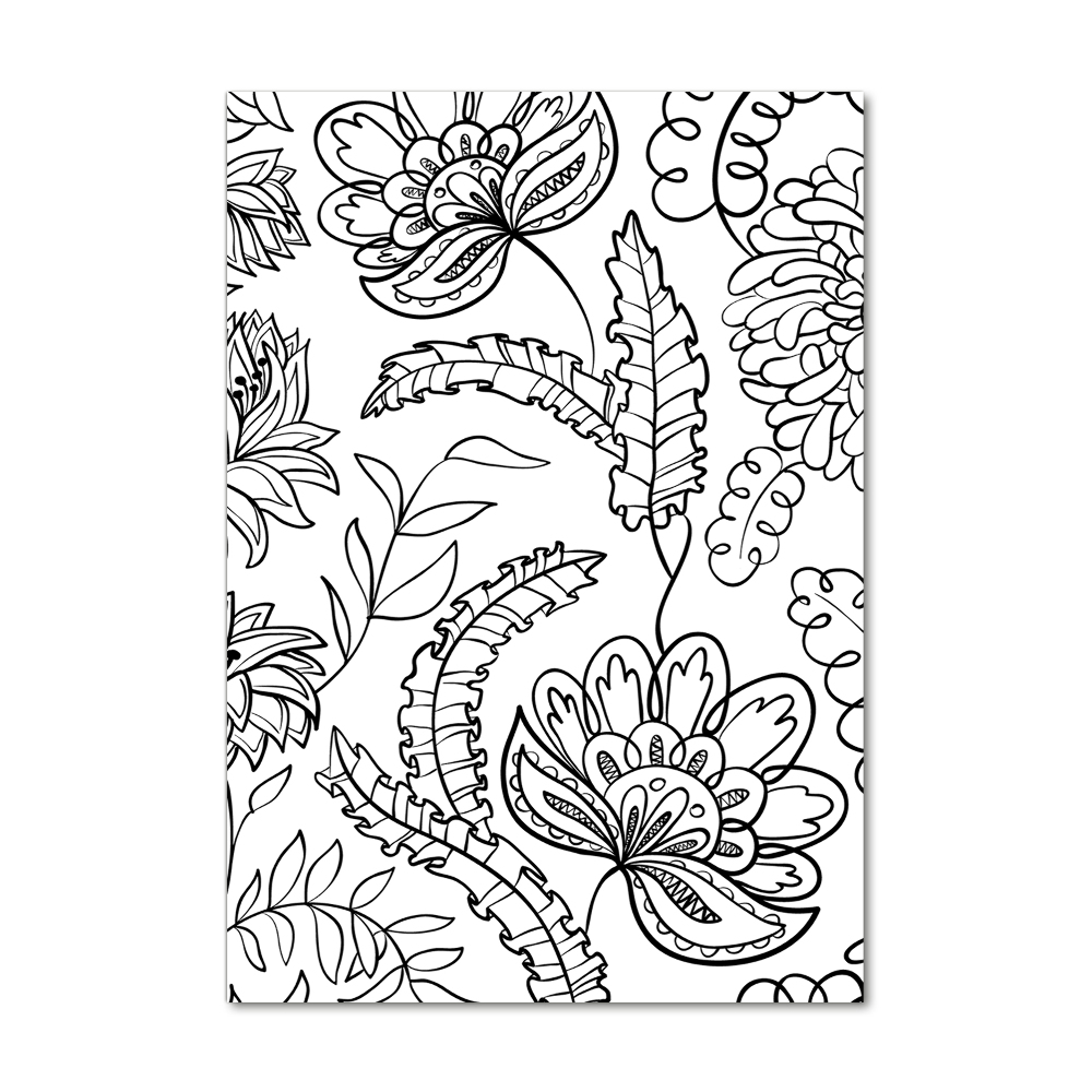 Foto obraz szkło akryl pionowy Tło Zentangle