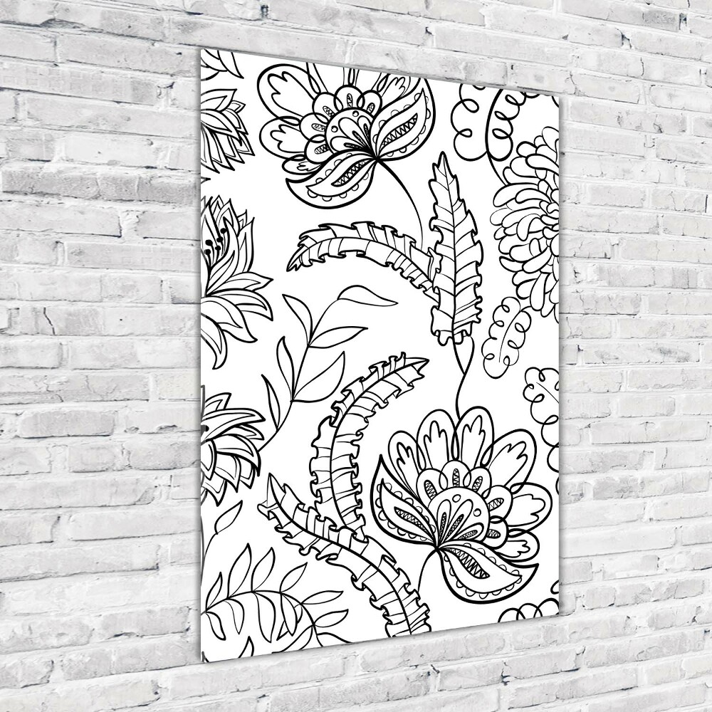 Foto obraz szkło akryl pionowy Tło Zentangle