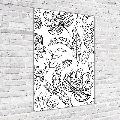 Foto obraz szkło akryl pionowy Tło Zentangle