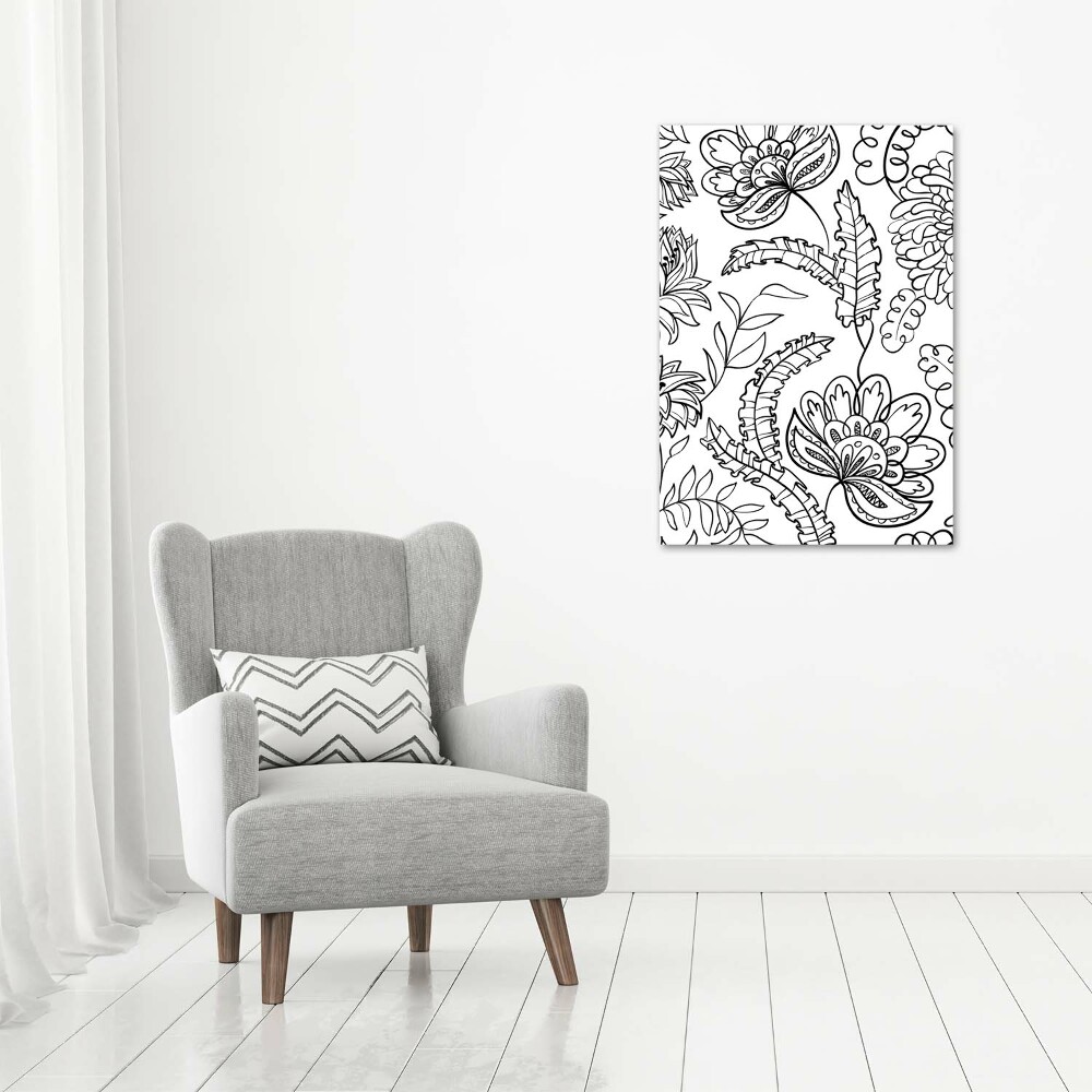 Foto obraz szkło akryl pionowy Tło Zentangle