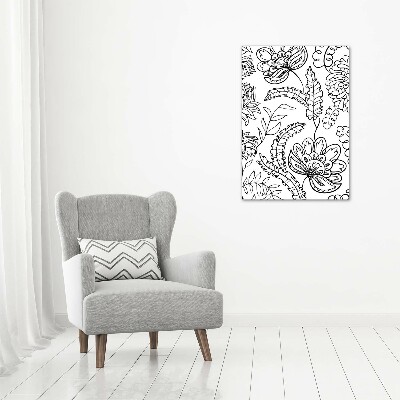 Foto obraz szkło akryl pionowy Tło Zentangle