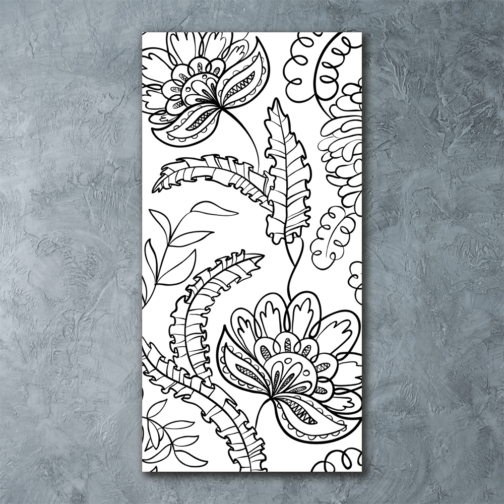 Foto obraz szkło akryl pionowy Tło Zentangle