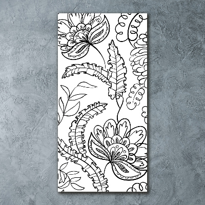 Foto obraz szkło akryl pionowy Tło Zentangle