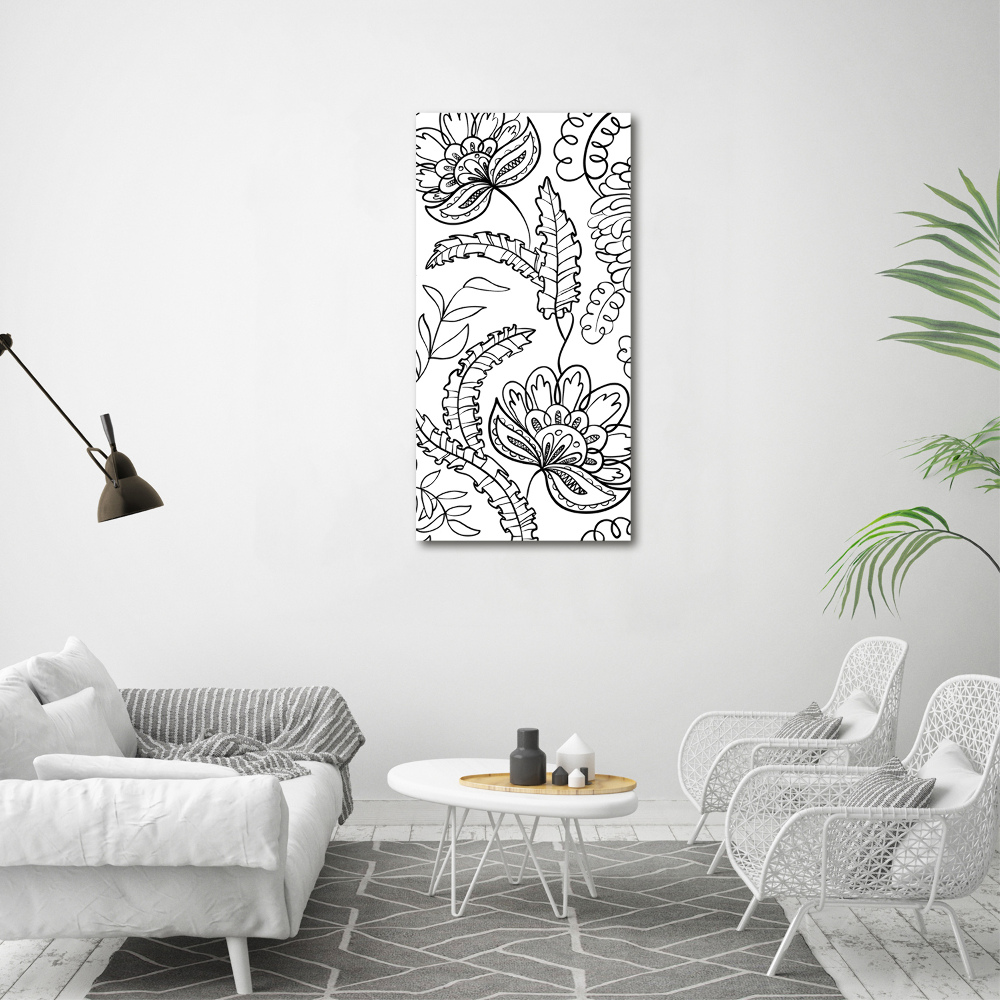 Foto obraz szkło akryl pionowy Tło Zentangle