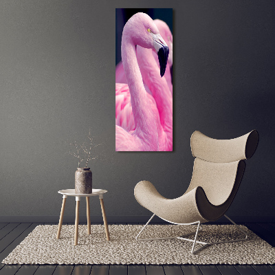 Foto obraz szkło akryl pionowy Flamingi