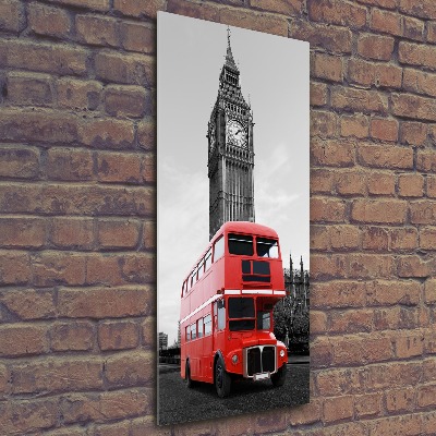 Foto obraz akryl pionowy Londyński autobus