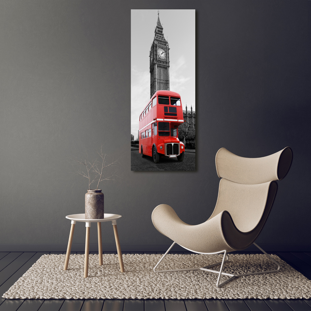Foto obraz akryl pionowy Londyński autobus