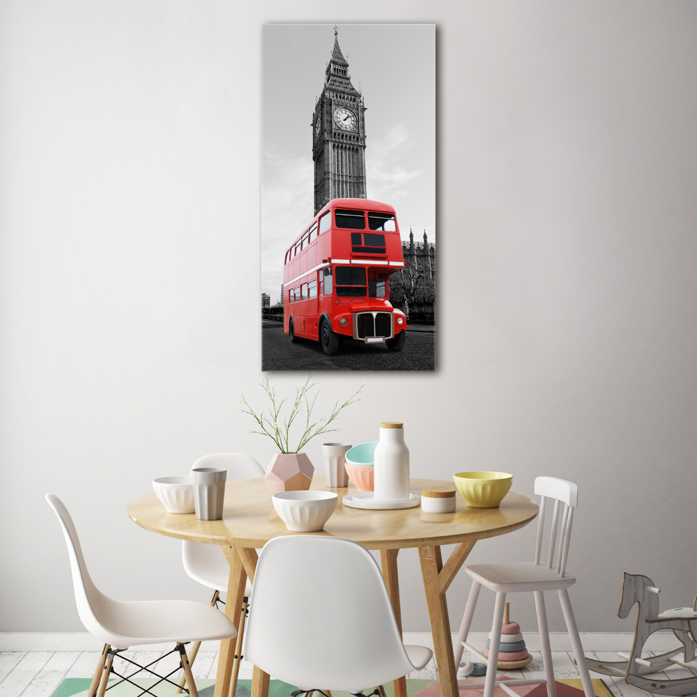 Foto obraz akryl pionowy Londyński autobus