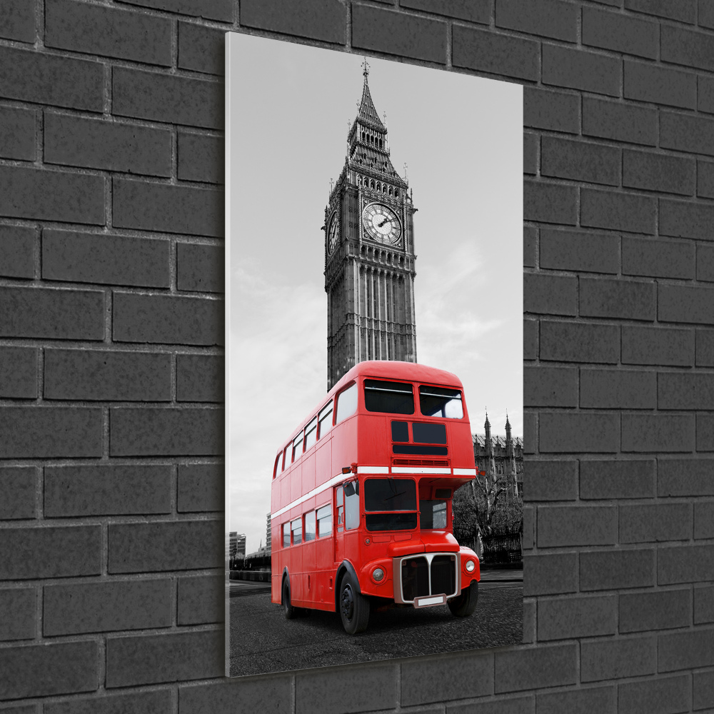 Foto obraz akryl pionowy Londyński autobus