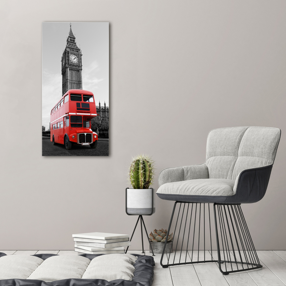 Foto obraz akryl pionowy Londyński autobus