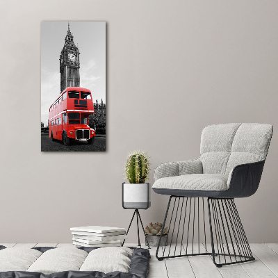 Foto obraz akryl pionowy Londyński autobus