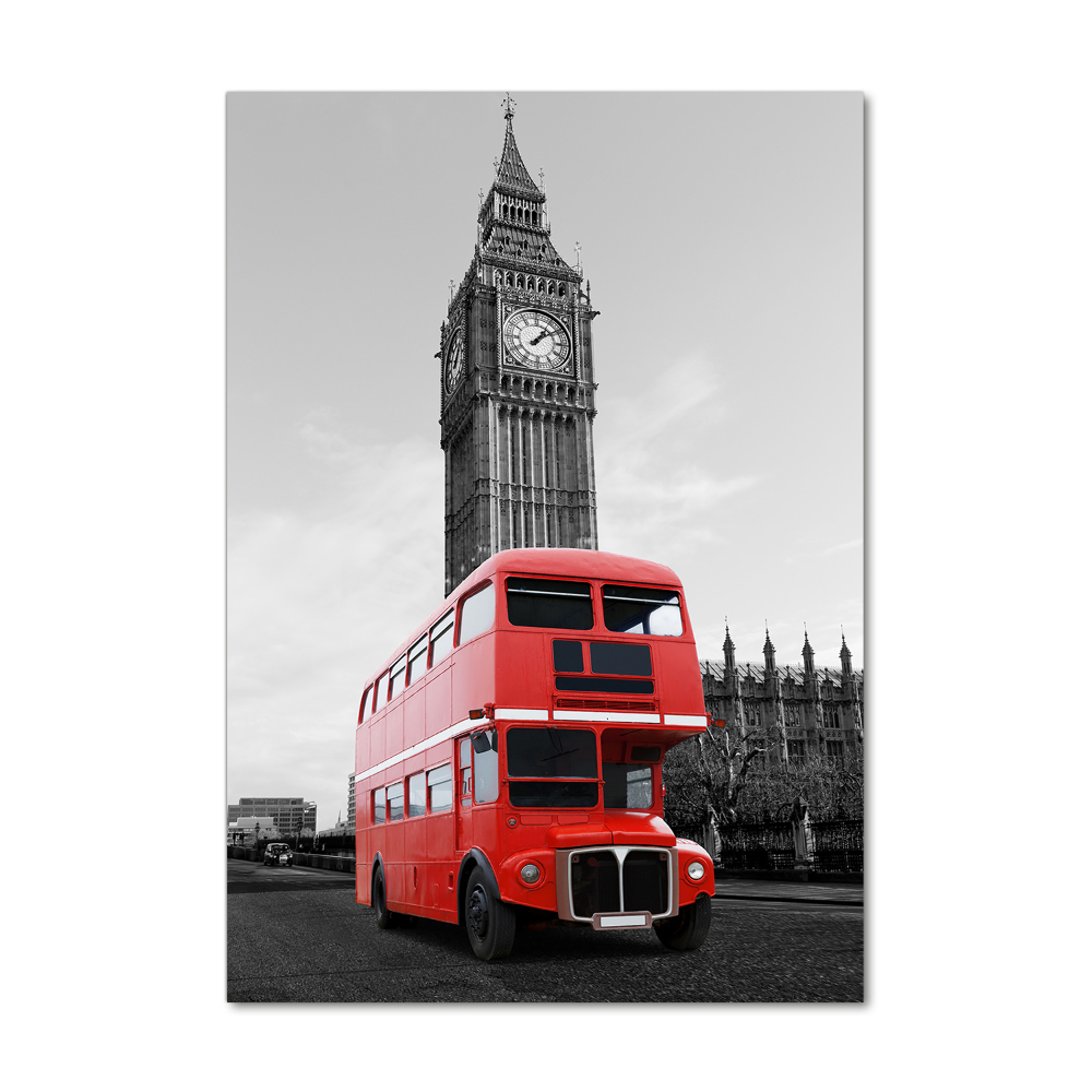 Foto obraz akryl pionowy Londyński autobus