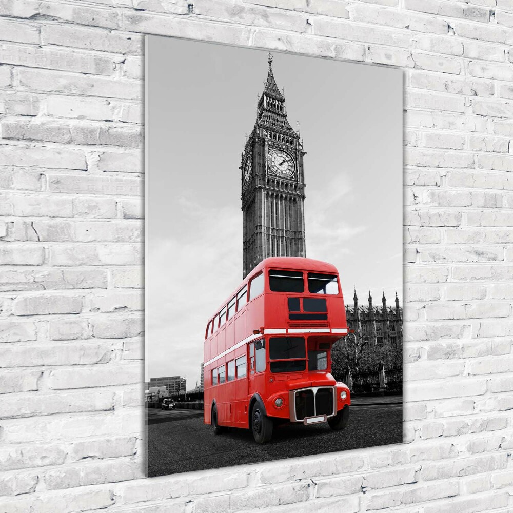 Foto obraz akryl pionowy Londyński autobus