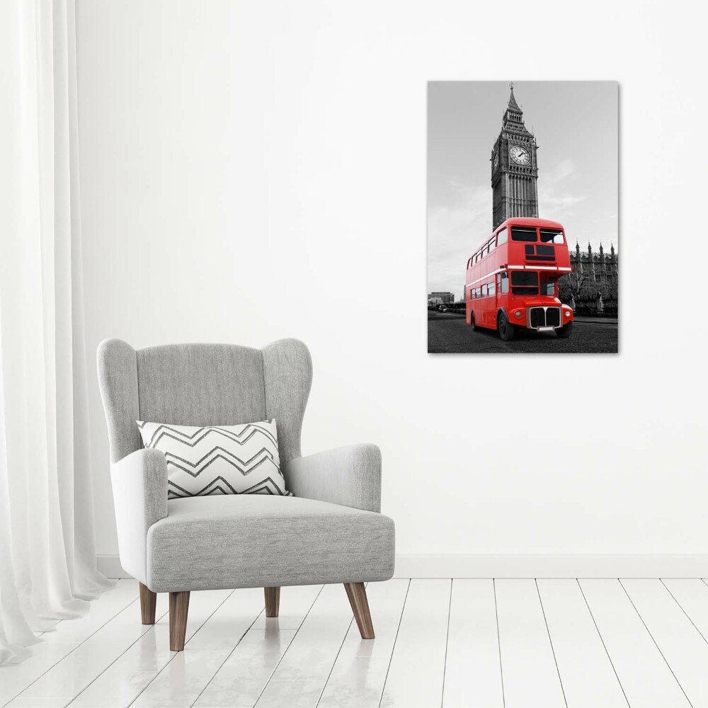 Foto obraz akryl pionowy Londyński autobus