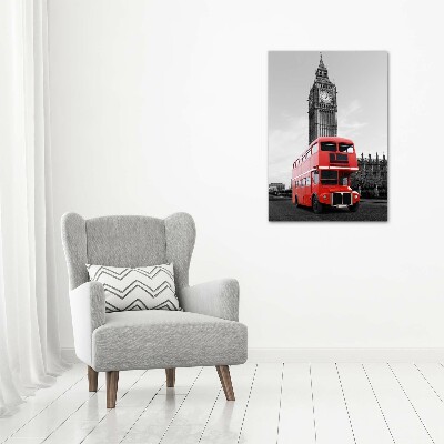 Foto obraz akryl pionowy Londyński autobus