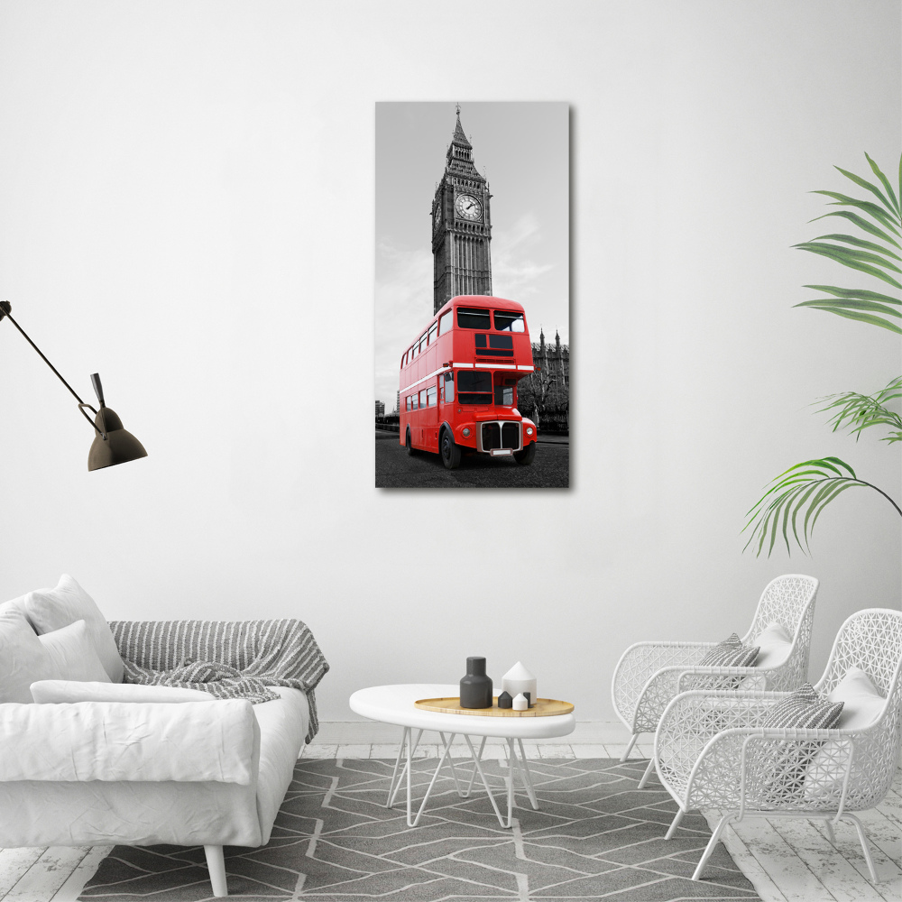 Foto obraz akryl pionowy Londyński autobus
