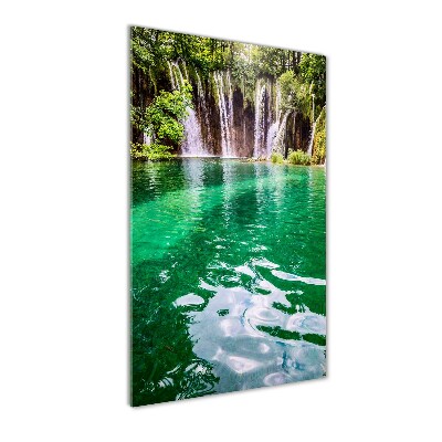 Foto obraz szkło akryl pionowy Jeziora Plitwickie