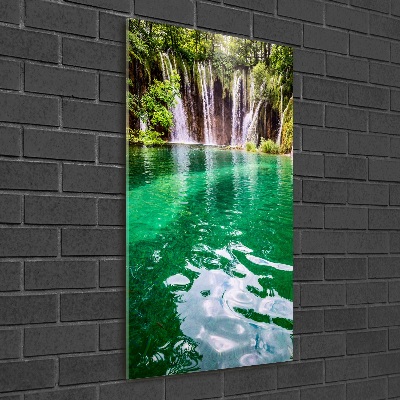 Foto obraz szkło akryl pionowy Jeziora Plitwickie