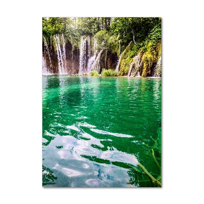 Foto obraz szkło akryl pionowy Jeziora Plitwickie