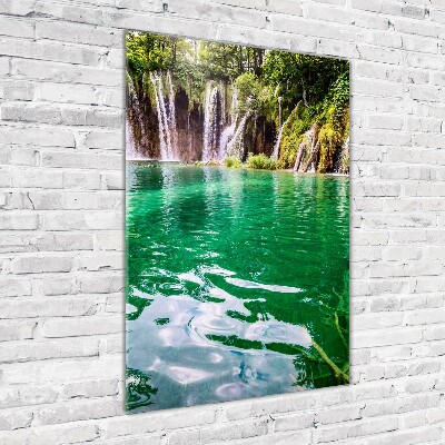 Foto obraz szkło akryl pionowy Jeziora Plitwickie