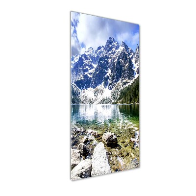 Foto obraz szkło akryl pionowy Morskie oko Tatry