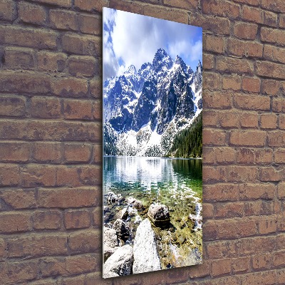 Foto obraz szkło akryl pionowy Morskie oko Tatry