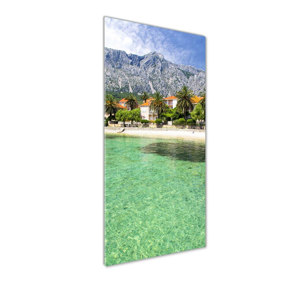 Foto obraz na ścianę akryl pionowy Plaża w Chorwacji