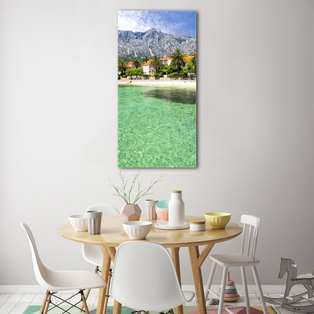 Foto obraz na ścianę akryl pionowy Plaża w Chorwacji
