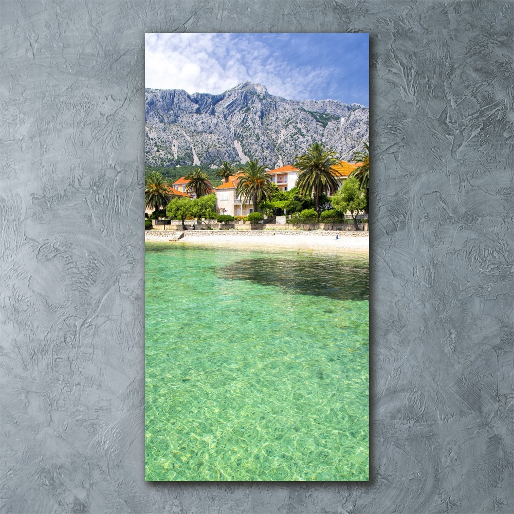 Foto obraz na ścianę akryl pionowy Plaża w Chorwacji