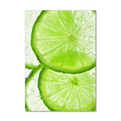 Obraz zdjęcie szkło akryl pionowy Limonka pod wodą