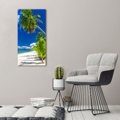 Foto obraz szkło akryl pionowy Tropikalna plaża
