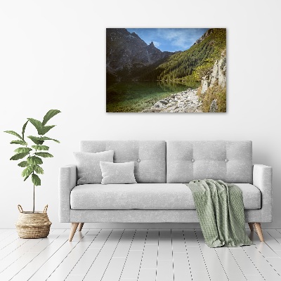 Foto obraz na płótnie Morskie oko Tatry