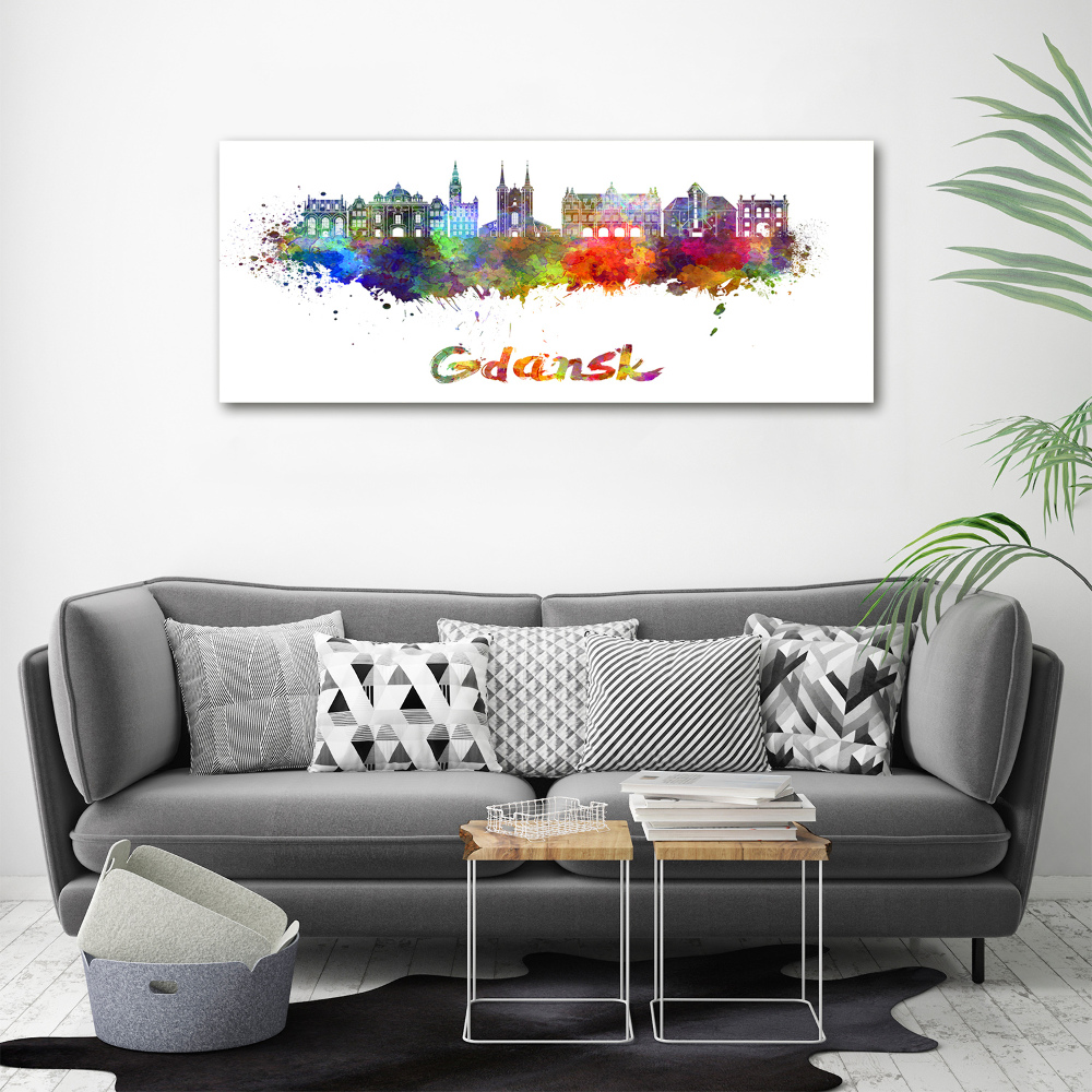 Foto obraz na płótnie Kolorowy Gdańsk