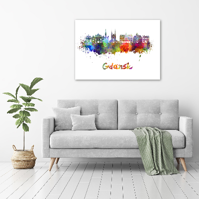 Foto obraz na płótnie Kolorowy Gdańsk