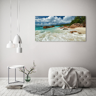 Foto obraz na płótnie Plaża Seszele