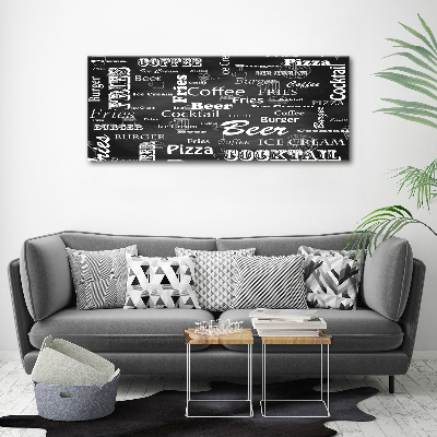 Foto obraz na płótnie Menu w restauracji