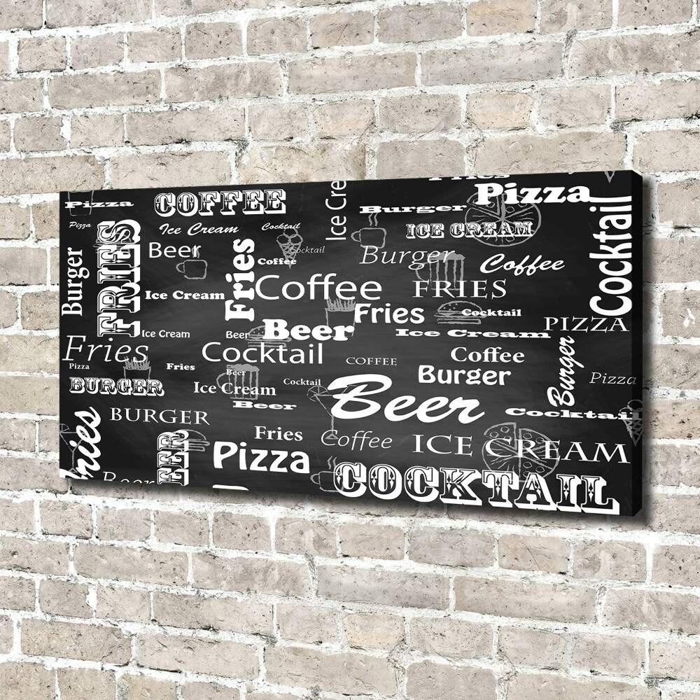 Foto obraz na płótnie Menu w restauracji
