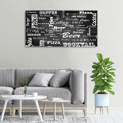 Foto obraz na płótnie Menu w restauracji