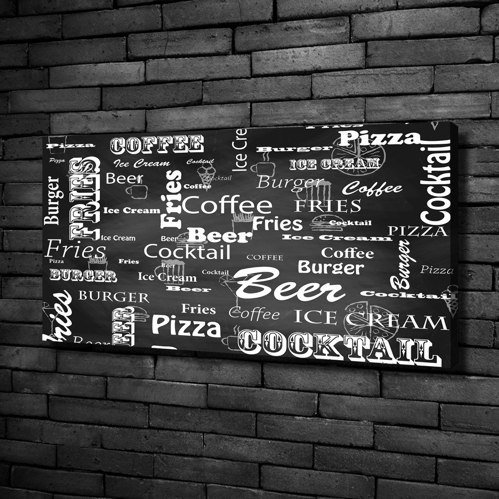 Foto obraz na płótnie Menu w restauracji