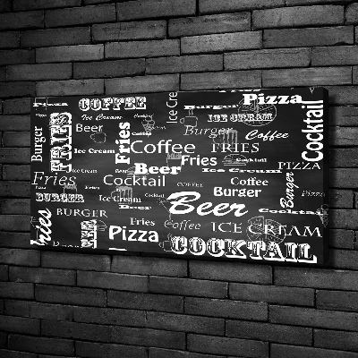 Foto obraz na płótnie Menu w restauracji