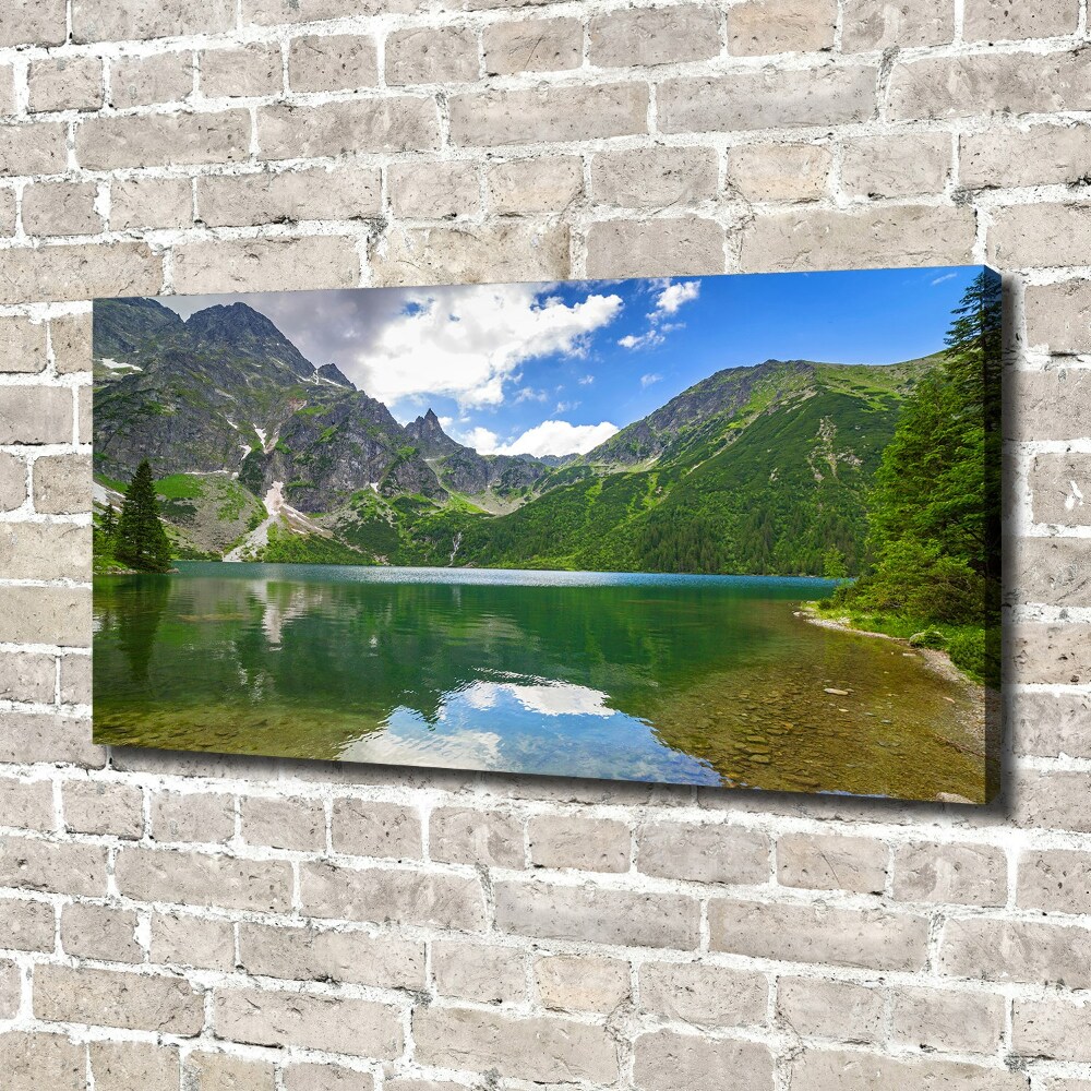 Foto obraz na płótnie Morskie oko Tatry