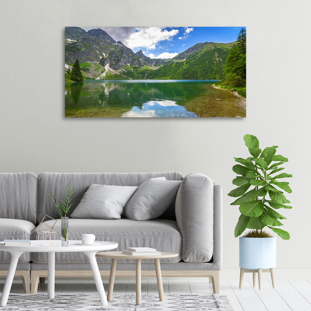 Foto obraz na płótnie Morskie oko Tatry